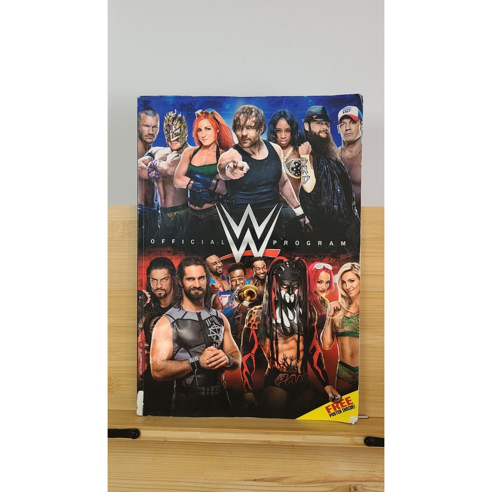 WWE Official Program 2016 Souvenir Magazine John Cena Roman Reigns Seth Rollins‎
